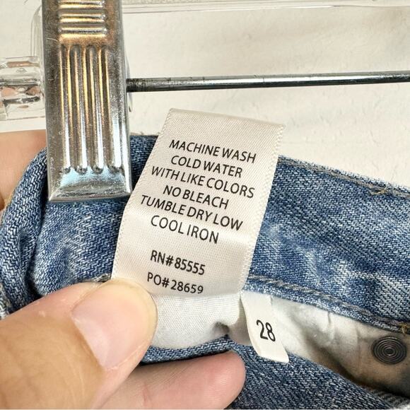 Pistola Presley Distressed High Rise 90's Tapered Relaxed Roller Jeans Size 28 - Picture 11 of 11